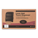 San Jamar Lever Roll Towel Dispenser, Classic, 12.94 x 9.25 x 16.5, Transparent Black Pearl