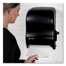 San Jamar Lever Roll Towel Dispenser, Classic, 12.94 x 9.25 x 16.5, Transparent Black Pearl
