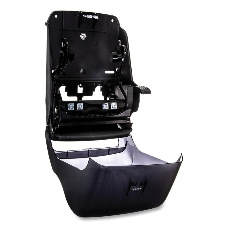San Jamar Lever Roll Towel Dispenser, Oceans, 12.94 x 9.25 x 16.5, Black Pearl