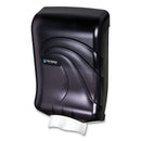 San Jamar Ultrafold Multifold/C-Fold Towel Dispenser, Oceans, 11.75 x 6.25 x 18, Transparent Black Pearl