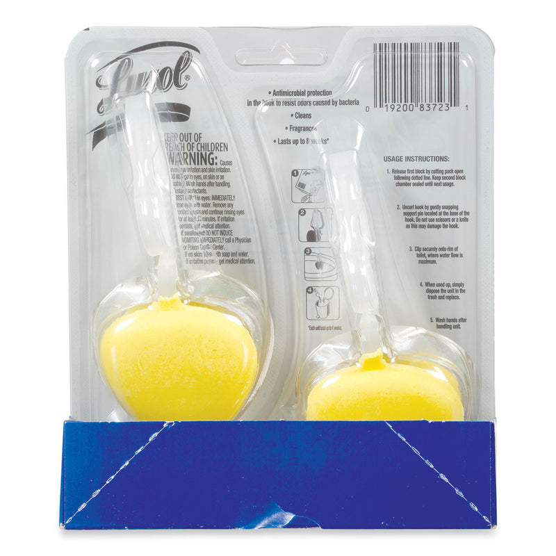 LYSOL Hygienic Automatic Toilet Bowl Cleaner, Lemon Breeze, 2/Pack