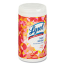 LYSOL Disinfecting Wipes, 7 x 7.25, Mango and Hibiscus, 80 Wipes/Canister