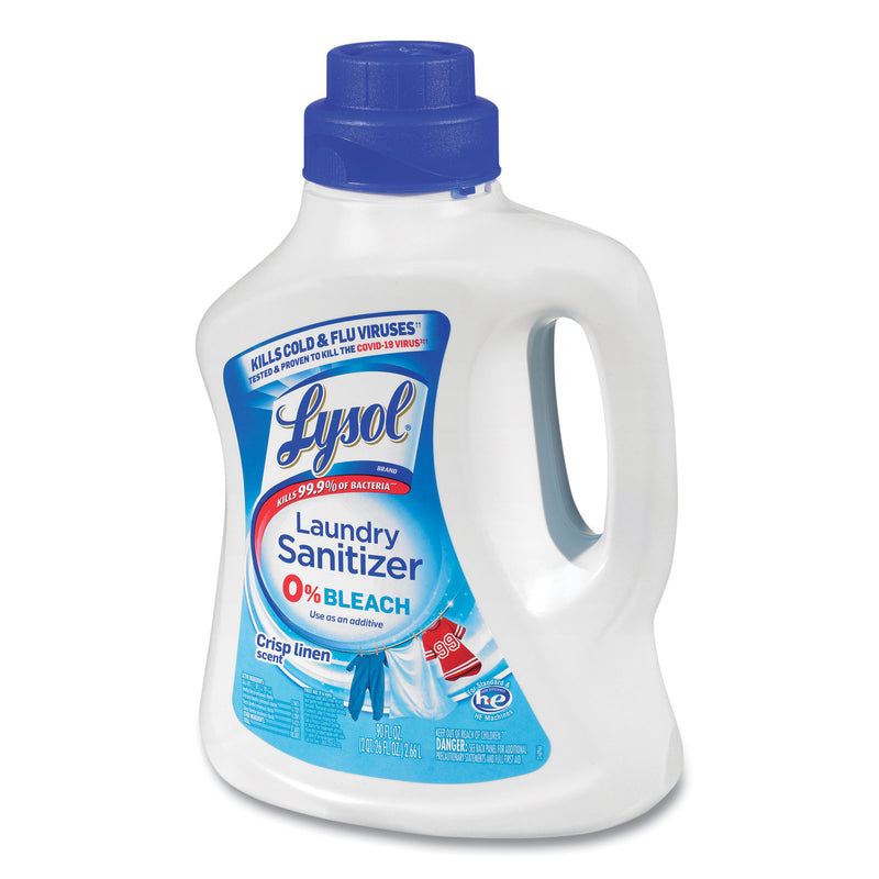 LYSOL Laundry Sanitizer, Liquid, Crisp Linen, 90 oz