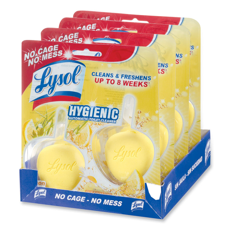 LYSOL Hygienic Automatic Toilet Bowl Cleaner, Lemon Breeze, 2/Pack