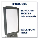 Quartet Duramax Portable Presentation Easel, Adjusts 39" to 72" High, Plastic, Gray