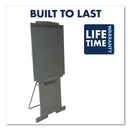 Quartet Duramax Portable Presentation Easel, Adjusts 39" to 72" High, Plastic, Gray
