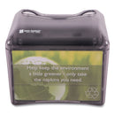 San Jamar Venue Napkin Dispenser with Advertising Inset, 6.5 x 6.13 x 6.9, Capacity: 200, Black