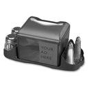 San Jamar Venue Napkin Dispenser with Advertising Inset, 6.5 x 6.13 x 6.9, Capacity: 200, Black