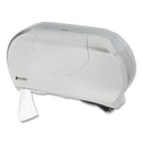 San Jamar Twin 9" Jumbo Bath Tissue Dispenser, Summit, 19.25 x 6 x 12.25, Faux Stainless Steel