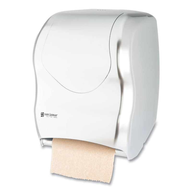 San Jamar Tear-N-Dry Touchless Roll Towel Dispenser, 16.75 x 10 x 12.5, Silver