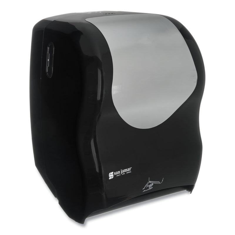San Jamar Smart System with iQ Sensor Towel Dispenser, 16.5 x 9.75 x 12, Black/Silver