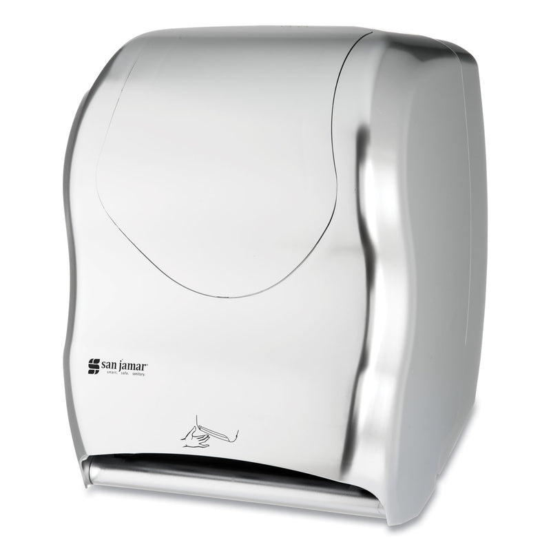 San Jamar Smart System with iQ Sensor Towel Dispenser, 16.5 x 9.75 x 12, Silver