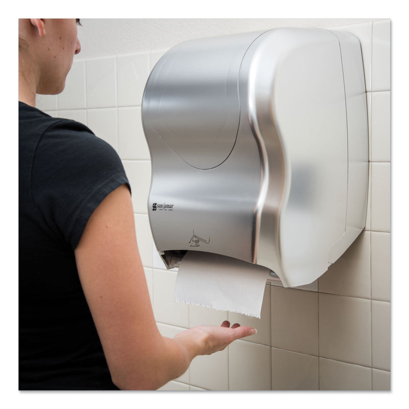 San Jamar Smart System with iQ Sensor Towel Dispenser, 16.5 x 9.75 x 12, Silver
