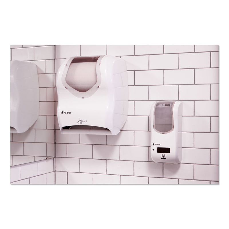 San Jamar Smart System with iQ Sensor Towel Dispenser, 16.5 x 9.75 x 12, White/Clear