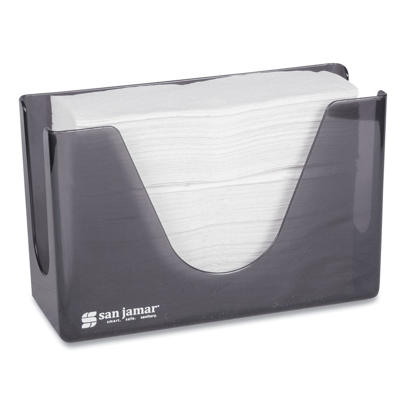 San Jamar Countertop Folded Towel Dispenser, 11 x 4.38 x 7, Black Pearl