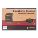 San Jamar Simplicity Mechanical Roll Towel Dispenser, 15.25 x 13 x 10.25, Black