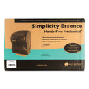 San Jamar Simplicity Mechanical Roll Dispenser, 12.38 x 9.5 x 14.63, Black Pearl