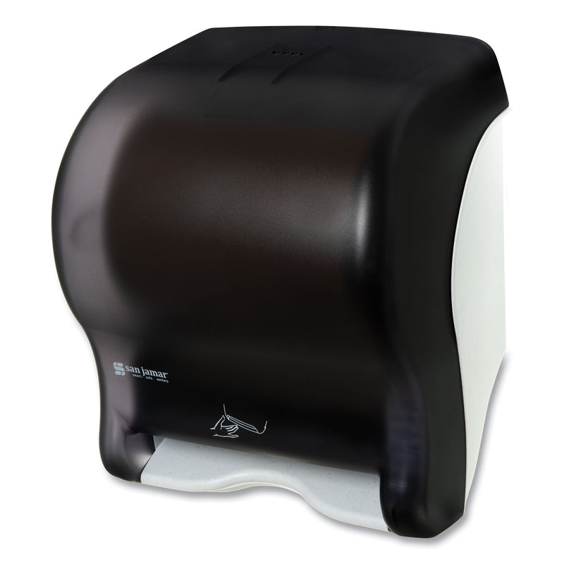 San Jamar Smart Essence Electronic Roll Towel Dispenser, 11.88 x 9.1 x 14.4, Black