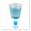 Boardwalk Translucent Plastic Cold Cups, 5 oz, Polypropylene, 100 Cups/Sleeve, 25 Sleeves/Carton
