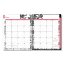 Blue Sky Analeis Create-Your-Own Cover Weekly/Monthly Planner, Floral Artwork, 11 x 8.5, White/Black/Coral, 12-Month (Jan-Dec): 2023