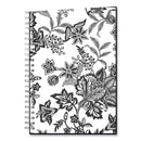 Blue Sky Analeis Create-Your-Own Cover Weekly/Monthly Planner, Floral Artwork, 8 x 5, White/Black/Coral, 12-Month (Jan to Dec): 2023