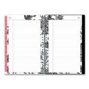 Blue Sky Analeis Create-Your-Own Cover Weekly/Monthly Planner, Floral Artwork, 8 x 5, White/Black/Coral, 12-Month (Jan to Dec): 2023