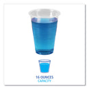 Boardwalk Translucent Plastic Cold Cups, 16 oz, Polypropylene, 50 Cups/Sleeve, 20 Sleeves/Carton