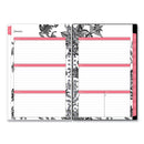 Blue Sky Analeis Create-Your-Own Cover Weekly/Monthly Planner, Floral Artwork, 8 x 5, White/Black/Coral, 12-Month (Jan to Dec): 2023