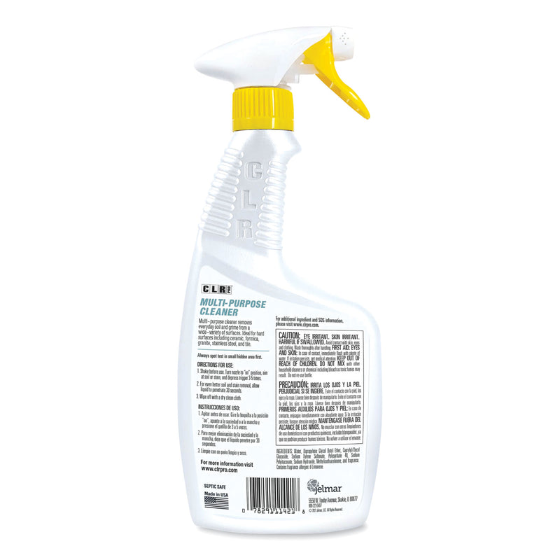 CLR PRO Multi-Purpose Cleaner, Lemon Scent, 32 oz Bottle, 6/Carton