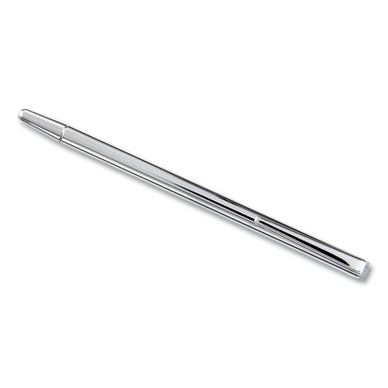 Apollo Slimline Pen-Size Pocket Pointer with Clip, Extends to 24.5", Silver