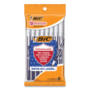 BIC PrevaGuard Ballpoint Pen, Stick, Medium 1 mm, Blue Ink/Blue Barrel, 8/Pack