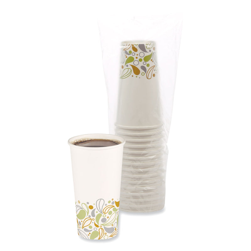 Boardwalk Convenience Pack Paper Hot Cups, 20 oz, Deerfield Print, 9 Cups/Sleeve, 15 Sleeves/Carton