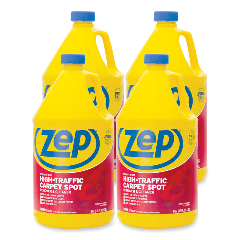Zep Commercial High Traffic Carpet Cleaner, 1 gal, 4/Carton