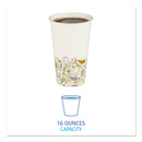 Boardwalk Deerfield Printed Paper Hot Cups, 16 oz, 50 Cups/Sleeve, 20 Sleeves/Carton