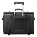 STEBCO Catalog Case on Wheels, Fits Devices Up to 17.3", Leather, 19 x 9 x 15.5, Black
