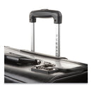 STEBCO Catalog Case on Wheels, Fits Devices Up to 17.3", Leather, 19 x 9 x 15.5, Black
