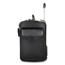 STEBCO Catalog Case on Wheels, Fits Devices Up to 17.3", Leather, 19 x 9 x 15.5, Black