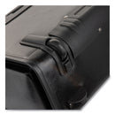 STEBCO Catalog Case on Wheels, Fits Devices Up to 17.3", Leather, 19 x 9 x 15.5, Black