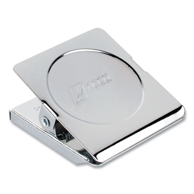 ACCO Magnetic Clips, 0.88" Jaw Capacity, Silver, 12/Pack