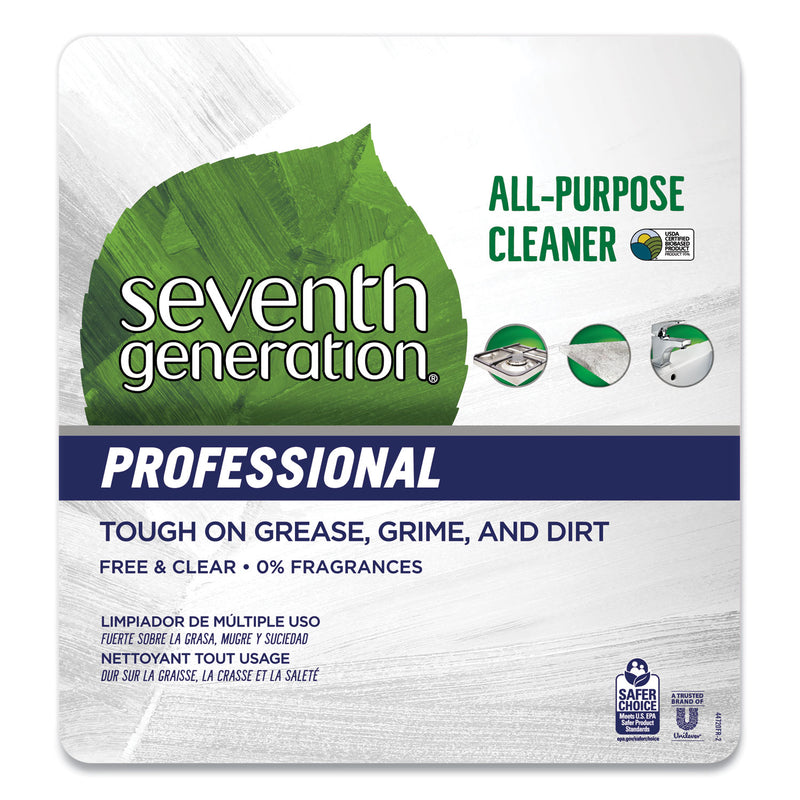 Seventh Generation All-Purpose Cleaner, Free and Clear, 1 gal Bottle