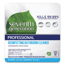 Seventh Generation Disinfecting Bathroom Cleaner, Lemongrass Citrus, 1 gal Bottle