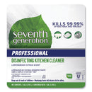 Seventh Generation Disinfecting Kitchen Cleaner, Lemongrass Citrus, 1 gal Bottle, 2/Carton