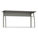 Linea Italia Trento Line Rectangular Desk, 59.13" x 23.63" x 29.5", Mocha