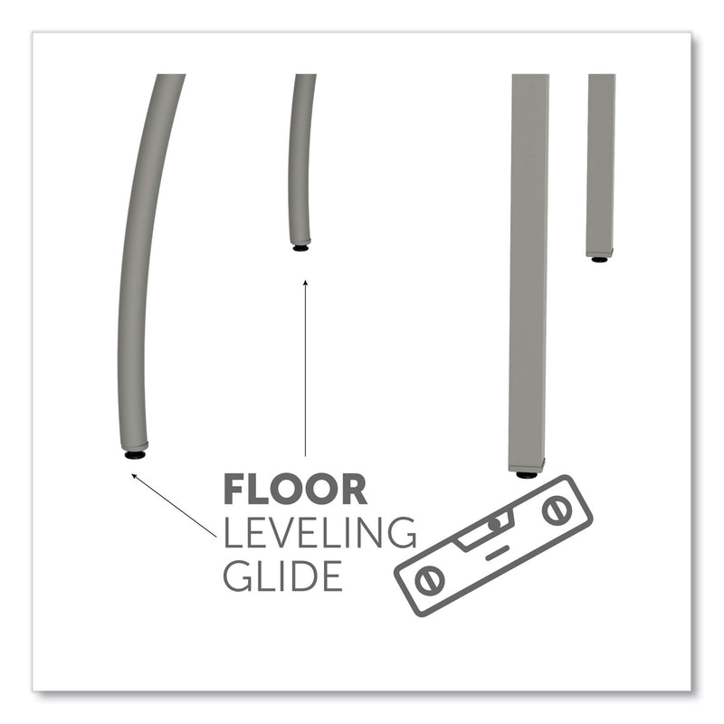 Linea Italia Trento Line Rectangular Desk, 59.13" x 23.63" x 29.5", Cherry