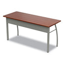 Linea Italia Trento Line Rectangular Desk, 59.13" x 23.63" x 29.5", Cherry