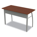 Linea Italia Trento Line Rectangular Desk, 47.25" x 23.63" x 29.5", Cherry
