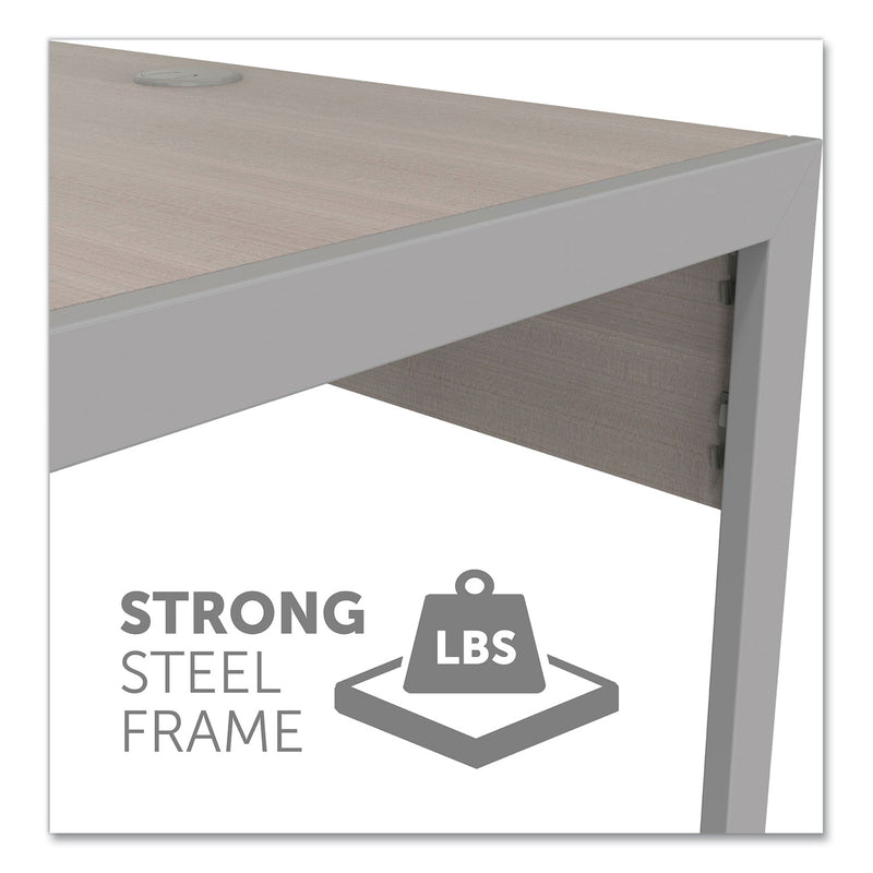 Linea Italia Klin Desk, 33" x 19" x 29.5", Ash