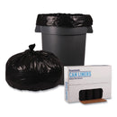 Boardwalk Low Density Repro Can Liners, 60 gal, 2 mil, 38" x 58", Black, 10 Bags/Roll, 10 Rolls/Carton