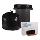 Boardwalk Low Density Repro Can Liners, 33 gal, 1.6 mil, 33" x 39", Black, 10 Bags/Roll, 10 Rolls/Carton