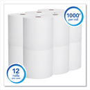 Scott Essential High Capacity Hard Roll Towels for Business, Absorbency Pockets, 1.5" Core, 8" x 1,000 ft, White, 12 Rolls/Carton